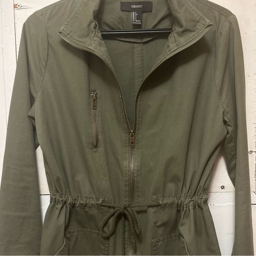 💫Forever 21 Hooded Drawstring Utility Jacket - Picture 5 of 9